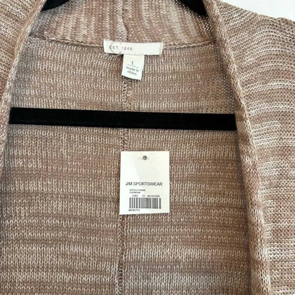 Cato Tan And Cream Cardigan‎ Size Large